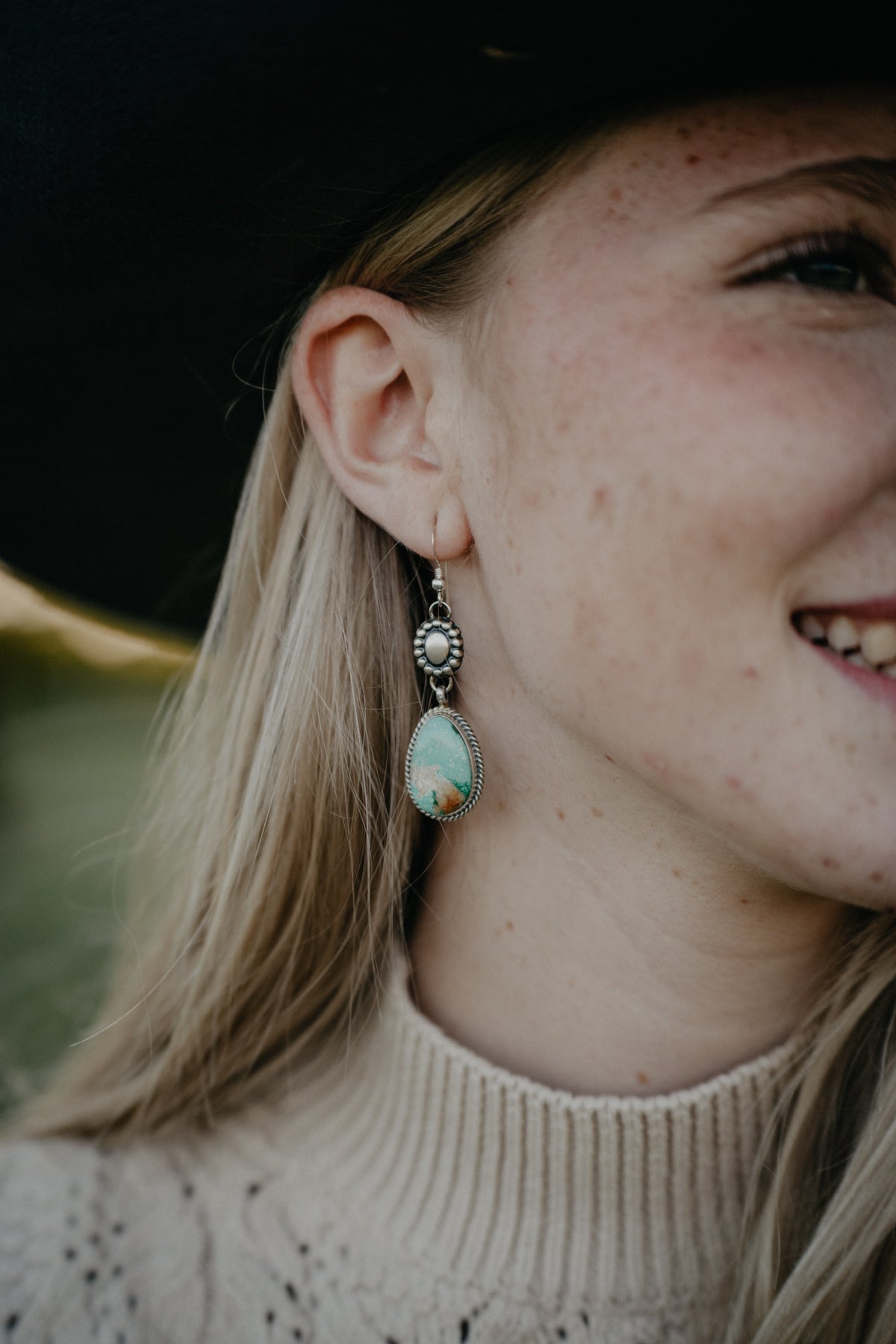 Turquoise Statement Earrings