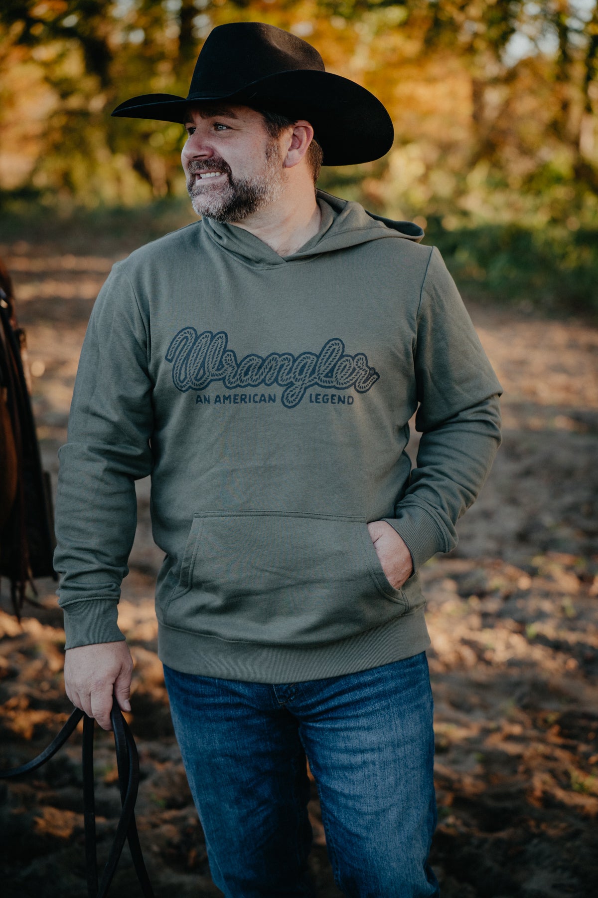 'Brent' Men's Wrangler Classic Rope Hoodie (2 Colours)