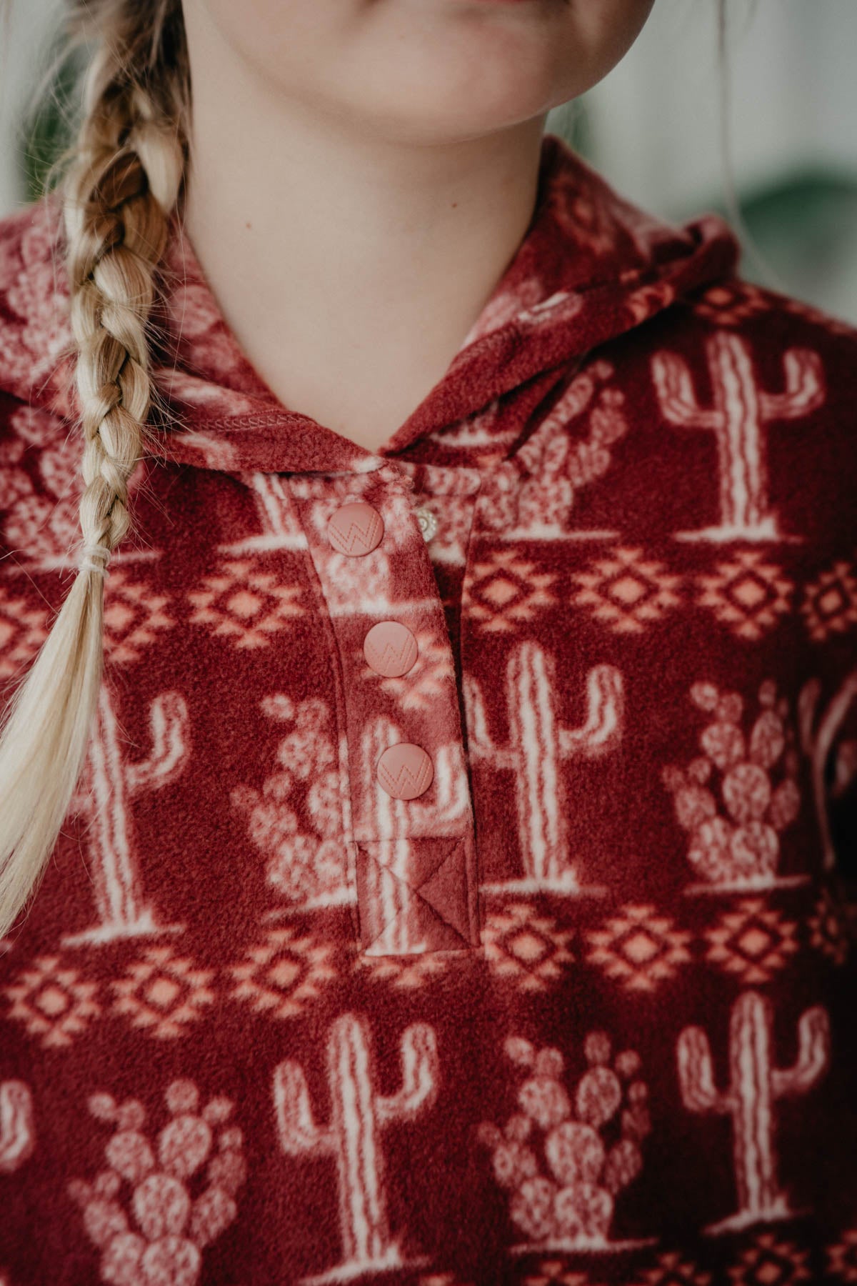 Girl's Cacti Fleece Wrangler Hoodie (3-6M to XS 4/5 Only)