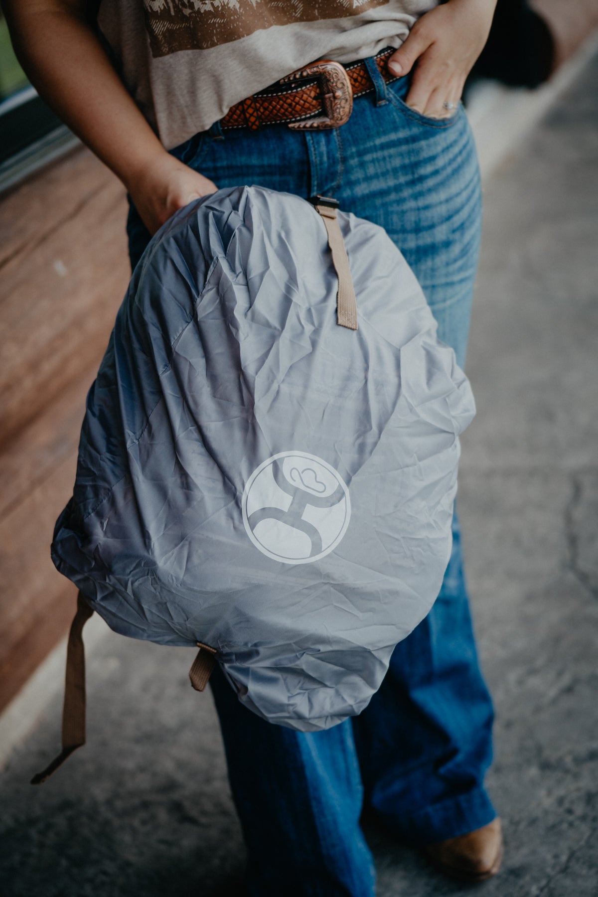 'Recess' Hooey Backpack Charcoal with Taupe/Phantom Comanche Pattern Accents