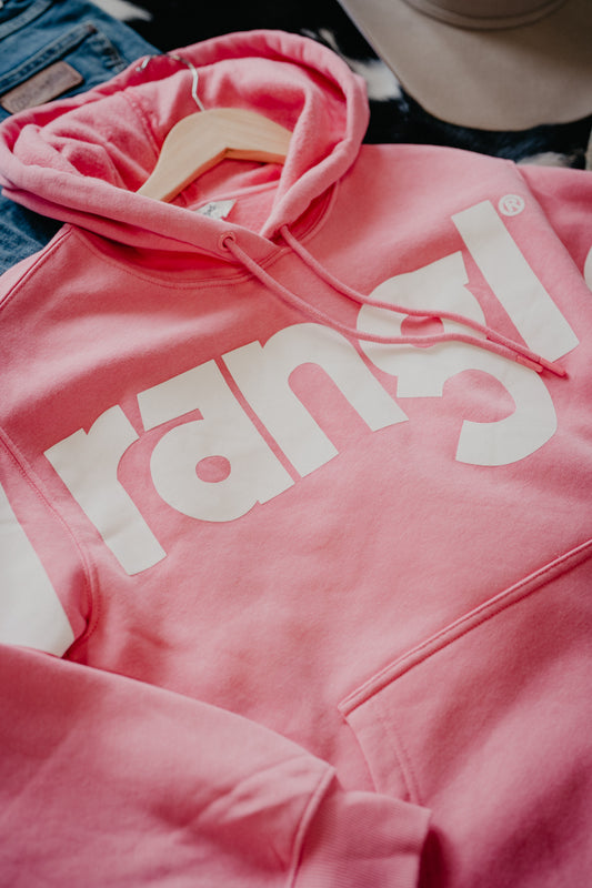 'Paula' Women's Wrangler Retro Pink Hoodie (XS-XXL)