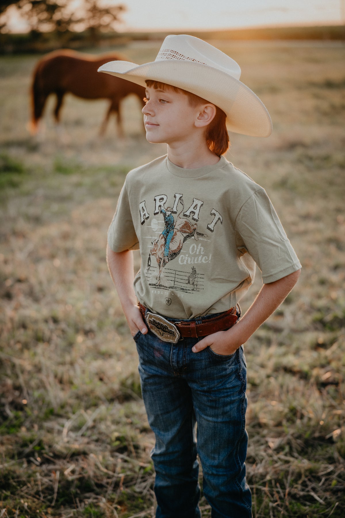 'Oh Chute' Boys Ariat Graphic T (XS-XL)
