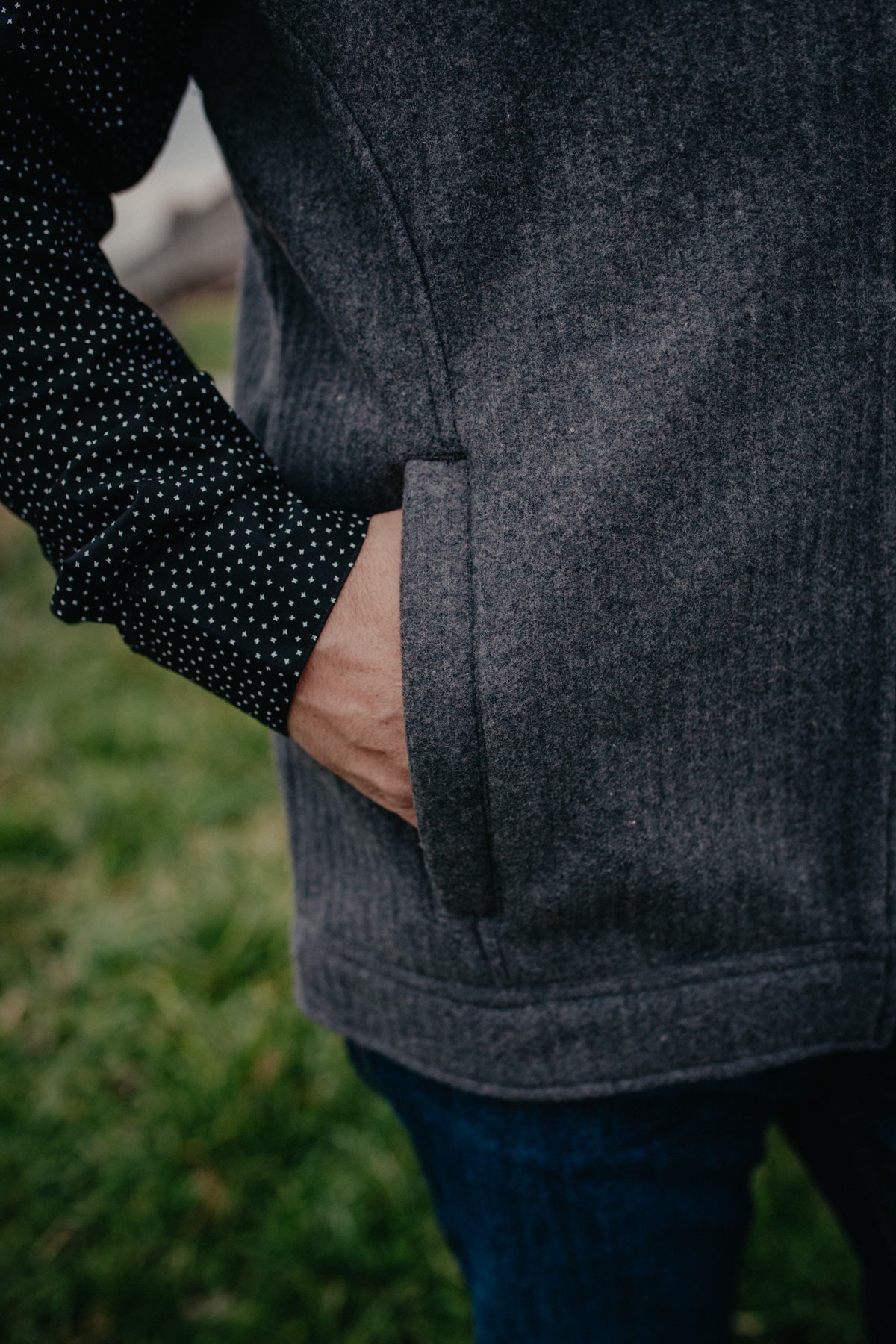 'James' Bonded Men's Wooly Vest by CINCH (Charcoal - S, L, XXL Only)