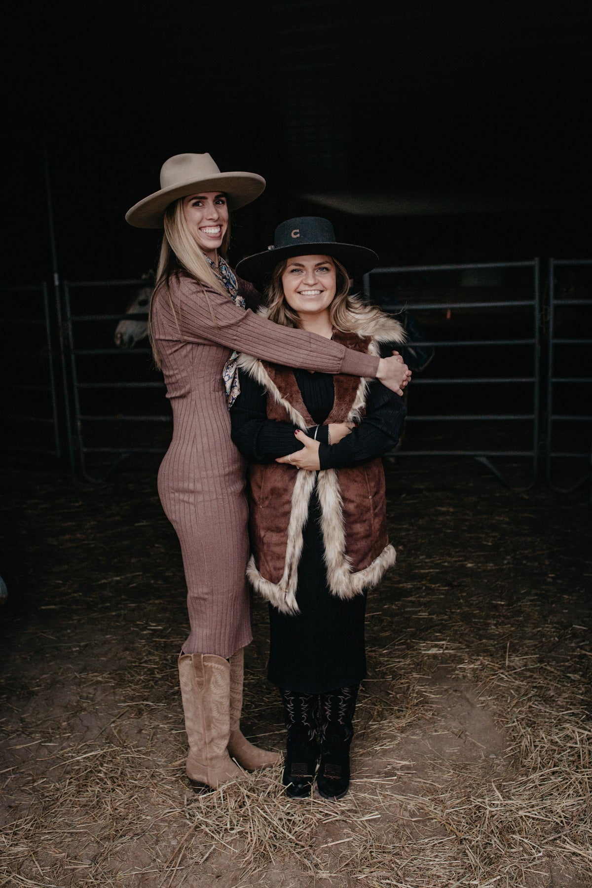 'Alessia' V Neck Ribbed Knit Midi Dress (Black Large Only)