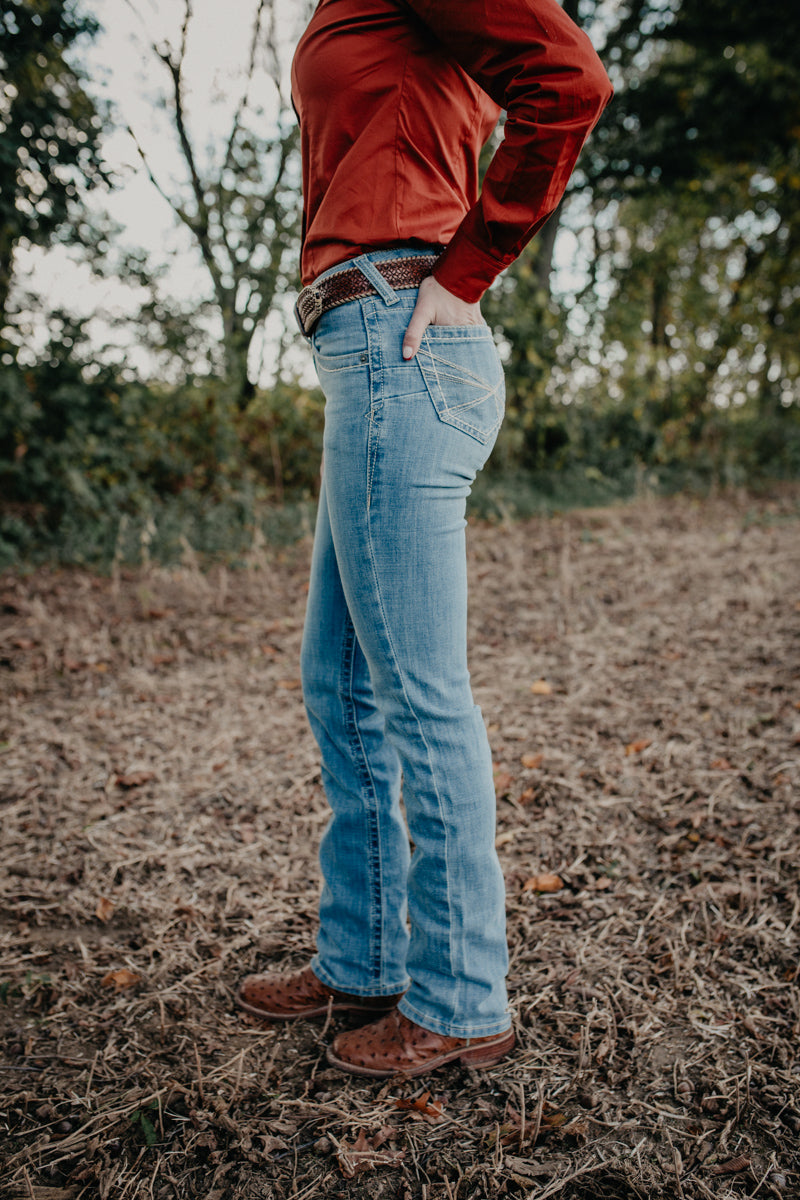 'Alina' Perfect Rise Straight Leg Jean by Ariat (24-34)