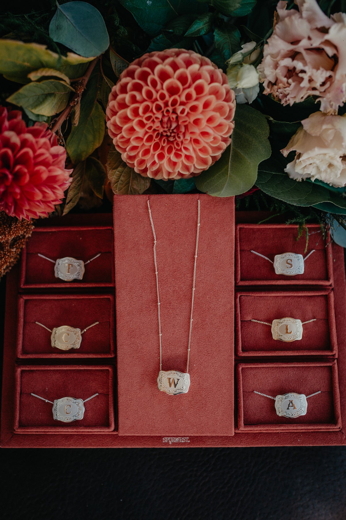 Initial Buckle Necklace (Q, U, V, X, & Y Only)