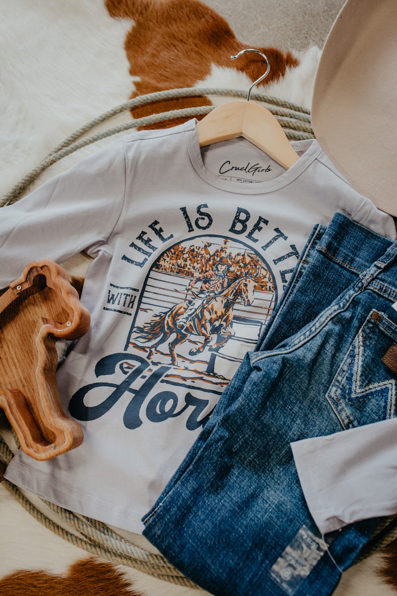 'Hope' Girl's Long Sleeve Lilac Tee (XS-XXL)