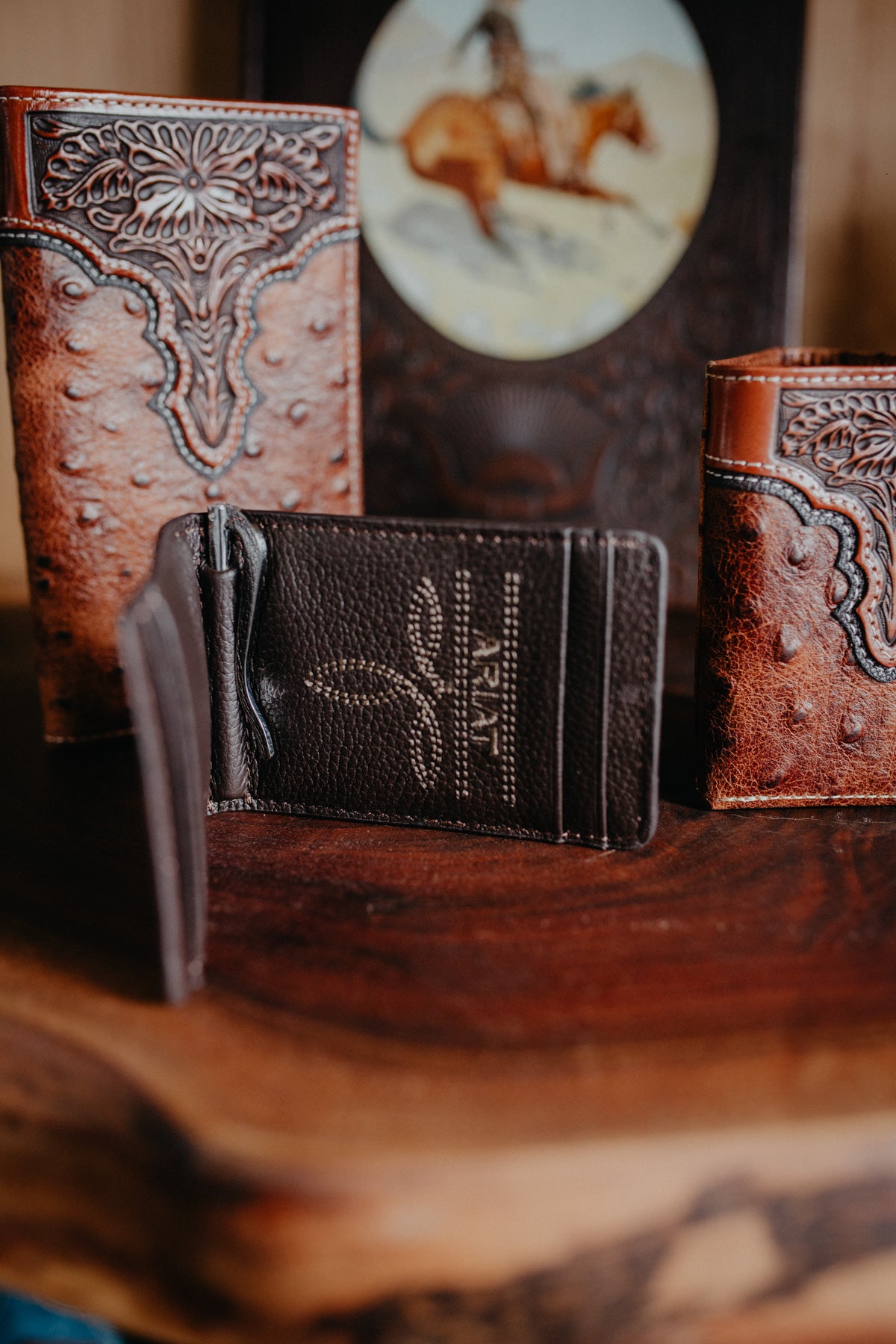 'Rodeo Ostrich' Ariat Wallet (3 Styles)