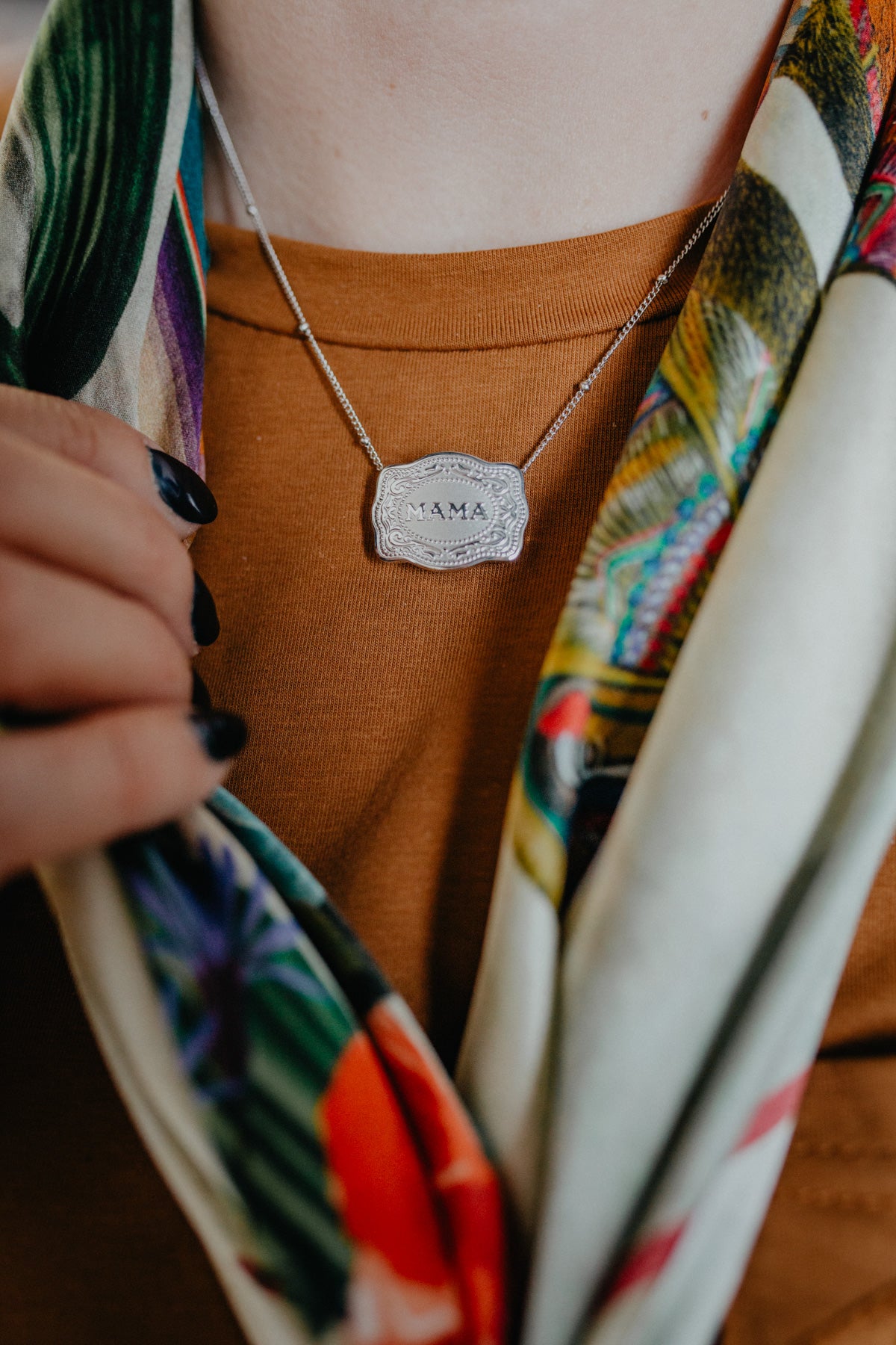 'Mama' Buckle Necklace (2 Options)