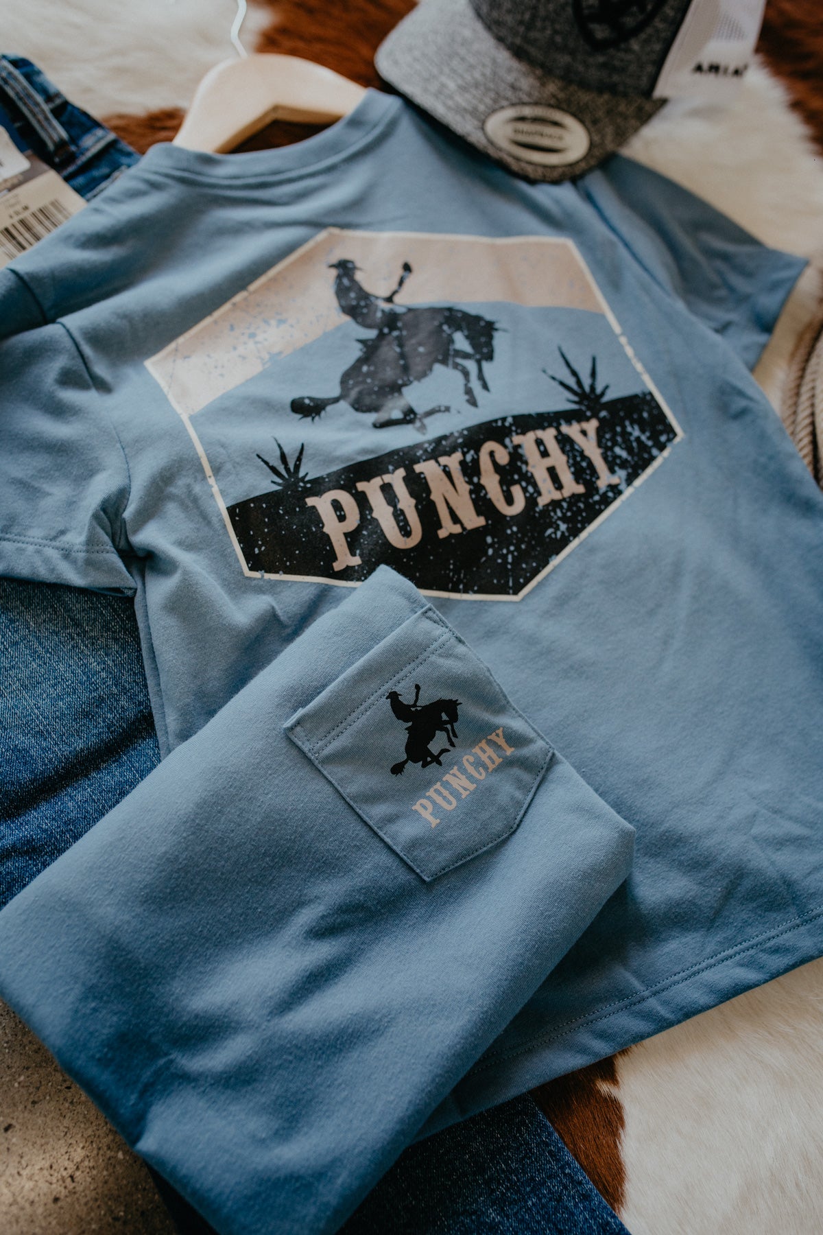 'Ranchero' Youth Hooey Pocket T Shirt (S ONLY)