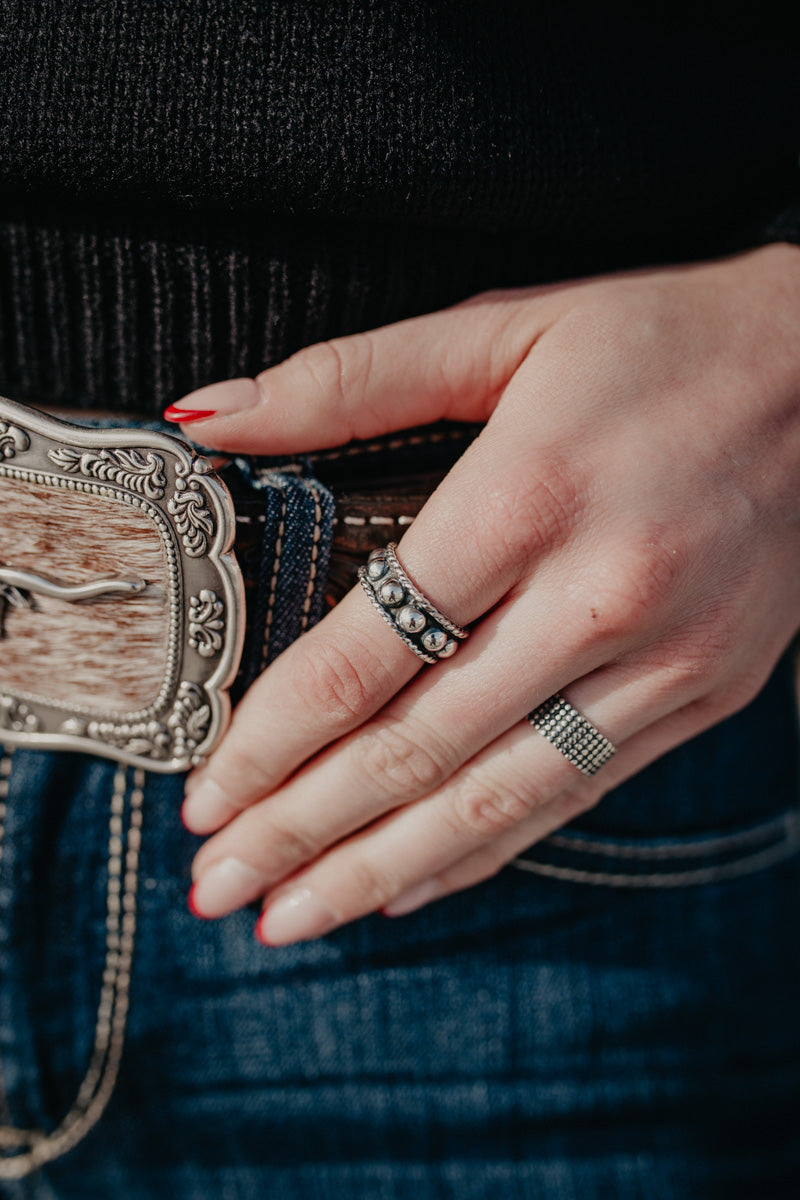 Ball with Rope Lining Stacker Ring (Sized)
