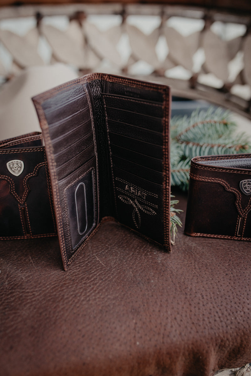 'Bump Shield' Ariat Leather Wallet (3 Styles)