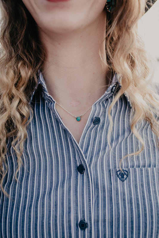 Turquoise 6mm Dainty Necklace