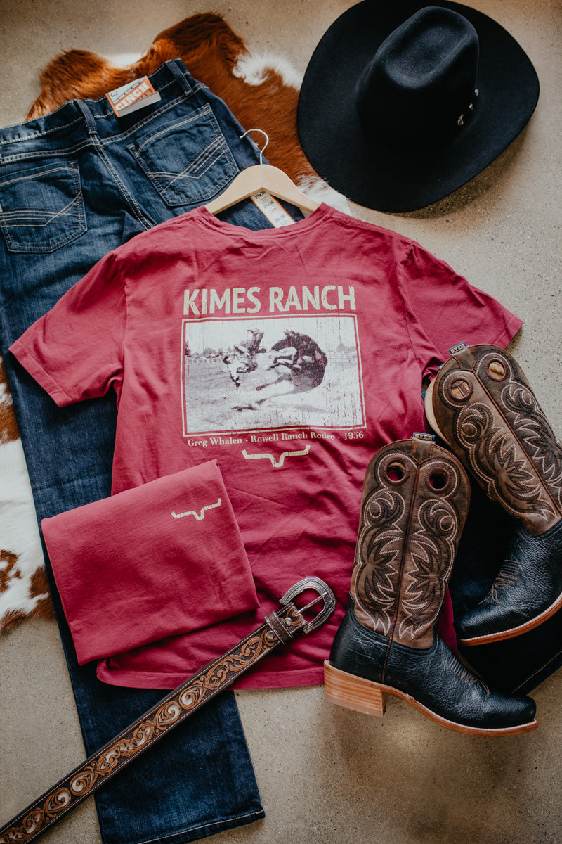 'Waspy RP' Dark Red T-Shirt by Kimes Ranch (S-XXL)