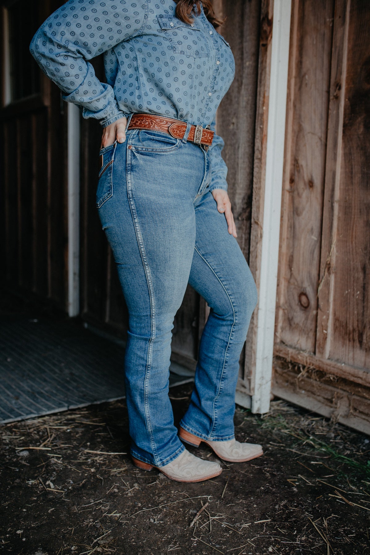 'Ace' High Rise Bold Bootcut Jean by Wrangler (24-33)