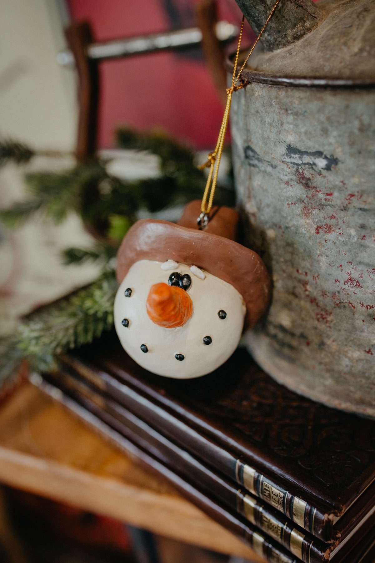 Cowboy Snowman Ornament Large