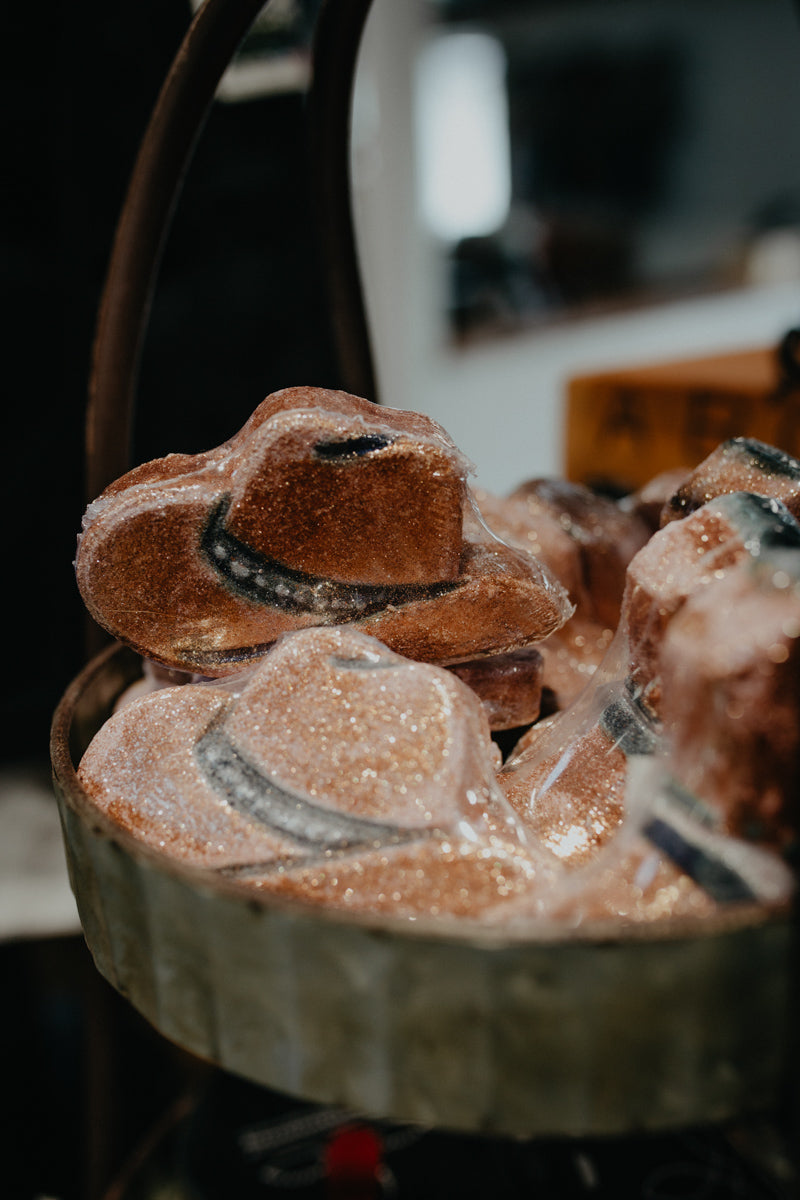 Western Sparkle Bath Bombs (Boot or Hat Design)