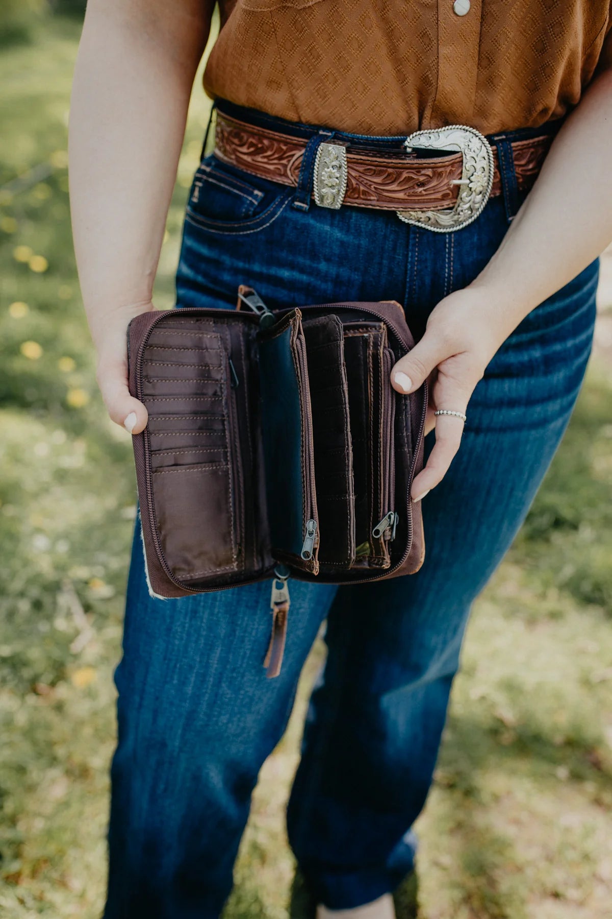 'Kacy Organizer' Cowhide Wallet 2