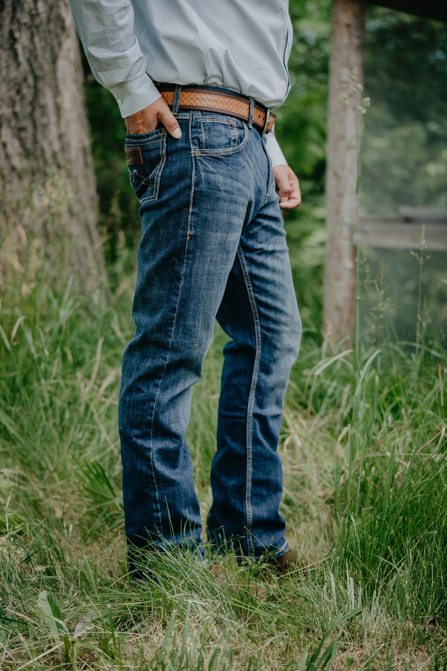 'Colton' Men's Retro Wrangler Slim Bootcut Jeans