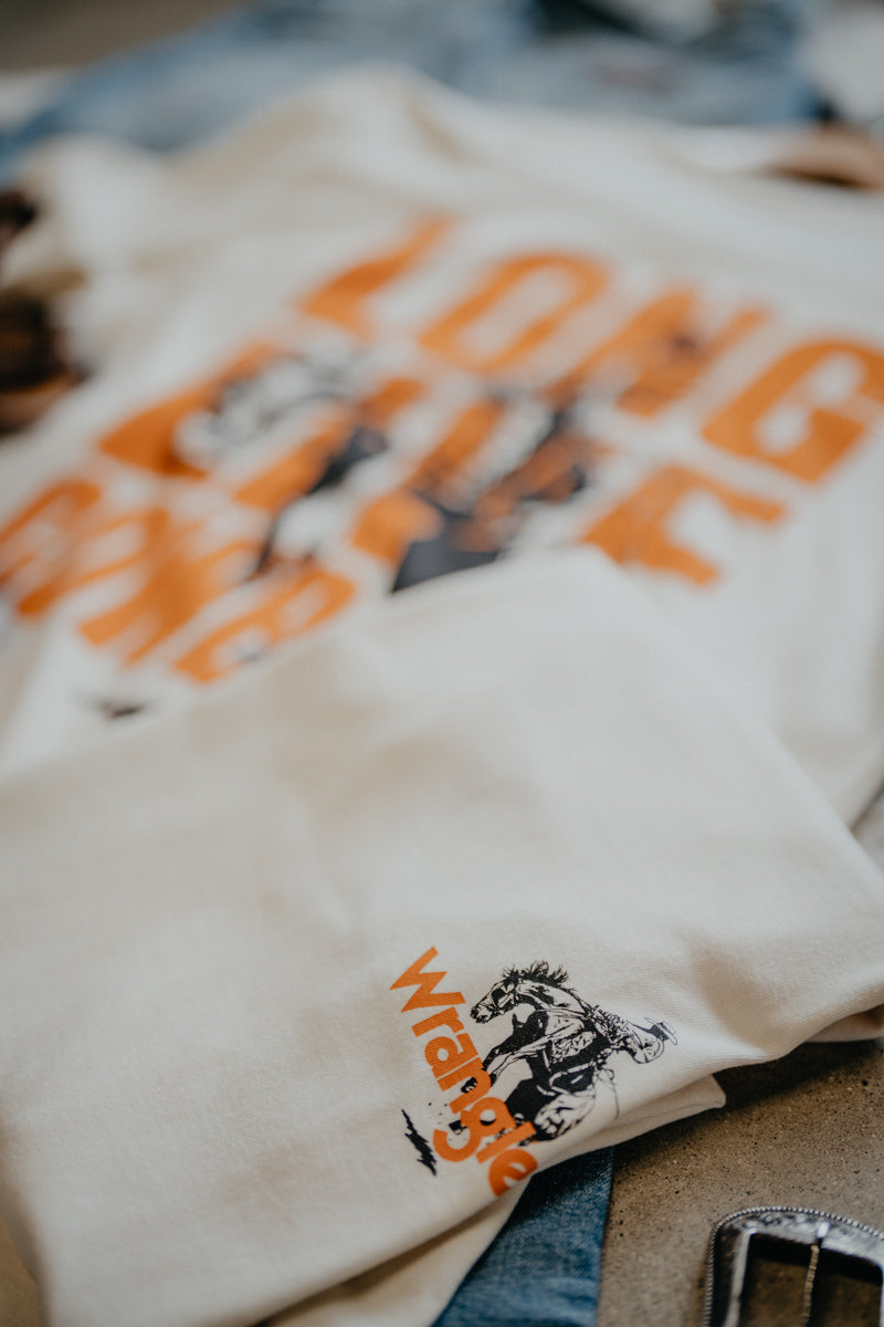 'Long Live Cowboys' Wrangler Men's Ivory Graphic T (S-XXL)