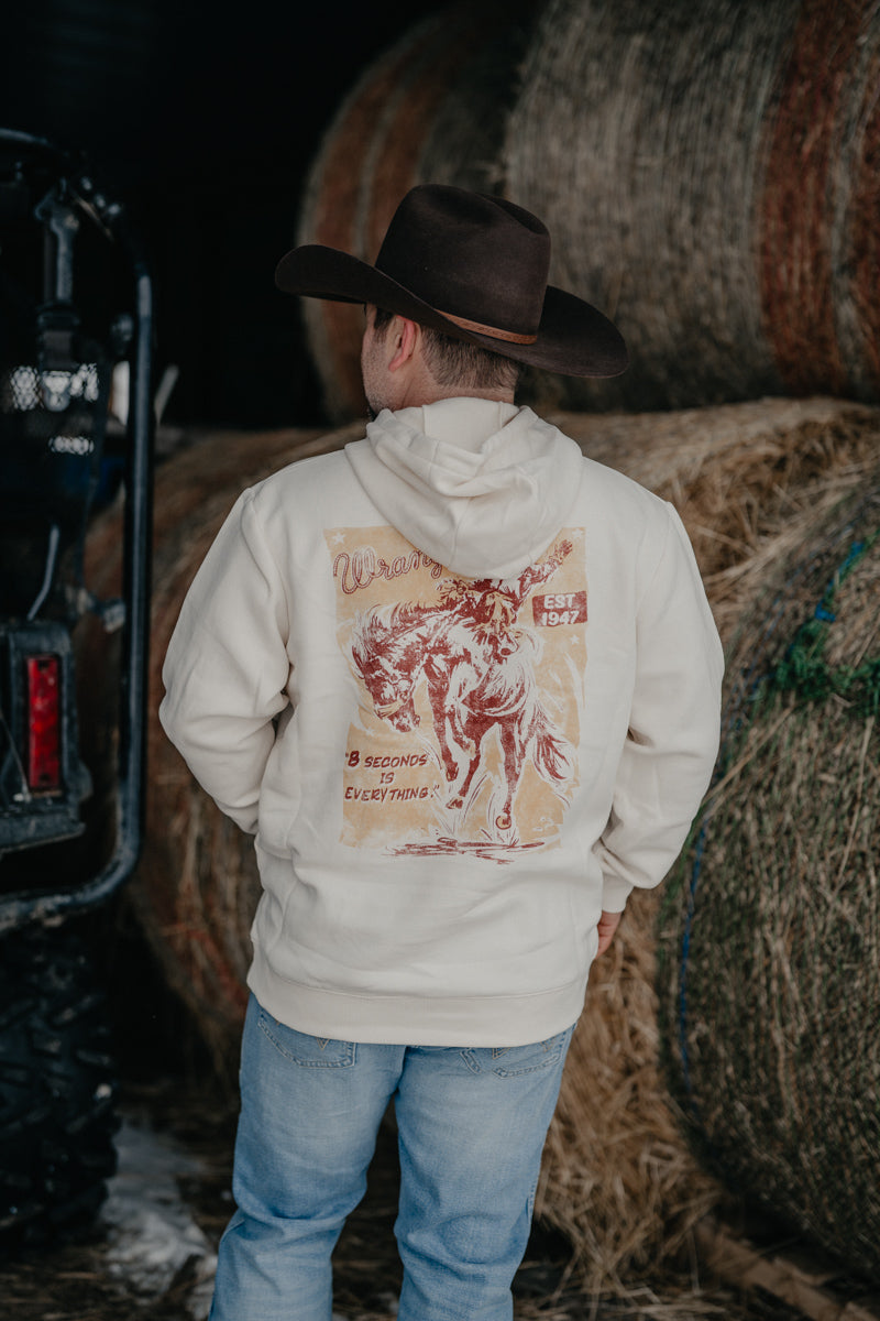 'Todd' Wrangler Men's Toughen White Hoodie (S-XXL)