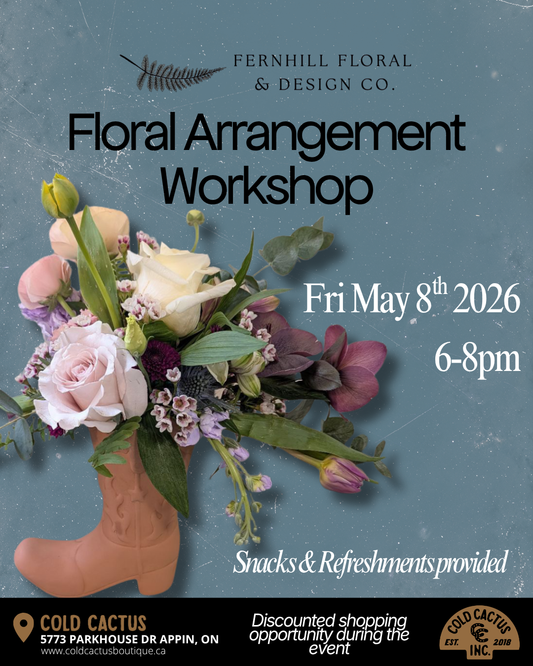 Fresh Floral Workshop with Fernhill Floral & Design Co. (Fri May 8th 2026, 6-8pm)