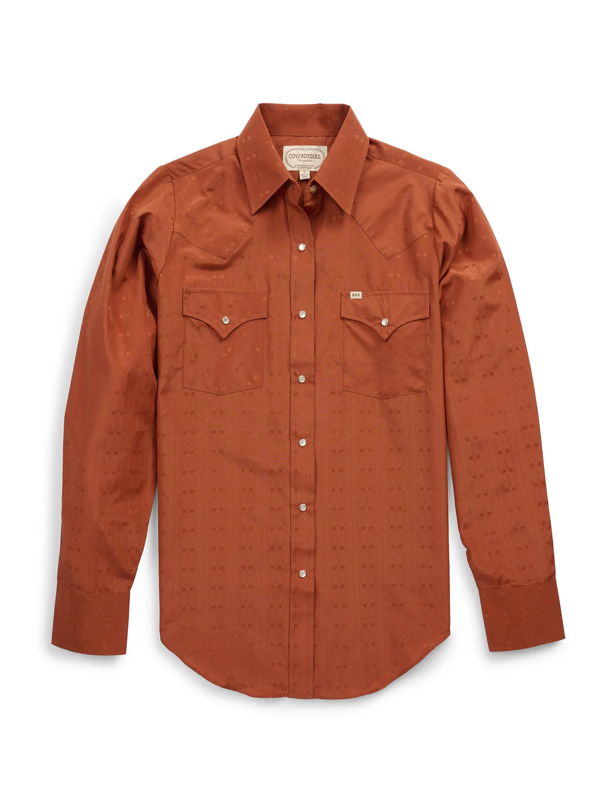 'Cimarron' Women's Rust Pearl Snap by Ely Cattleman