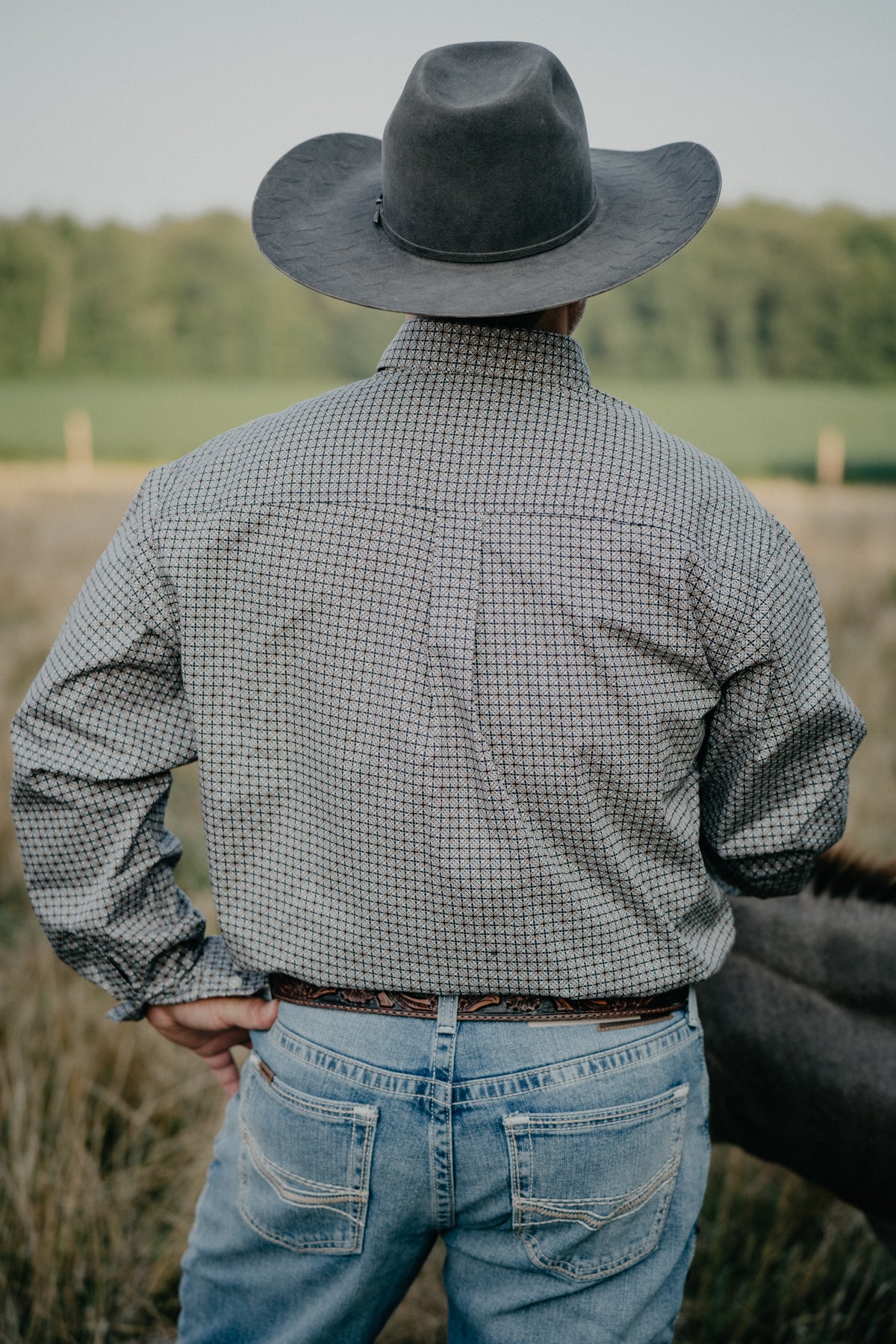 'Robert' Gold & Black Long Sleeve CINCH Button Down (M-XXL)