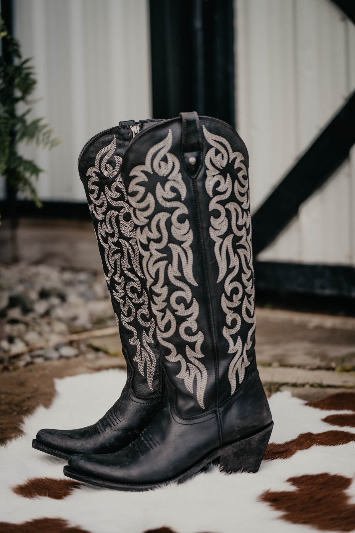 "Allie" Tall  BLACK Leather Boots by Liberty Black {B & C Calf Widths}