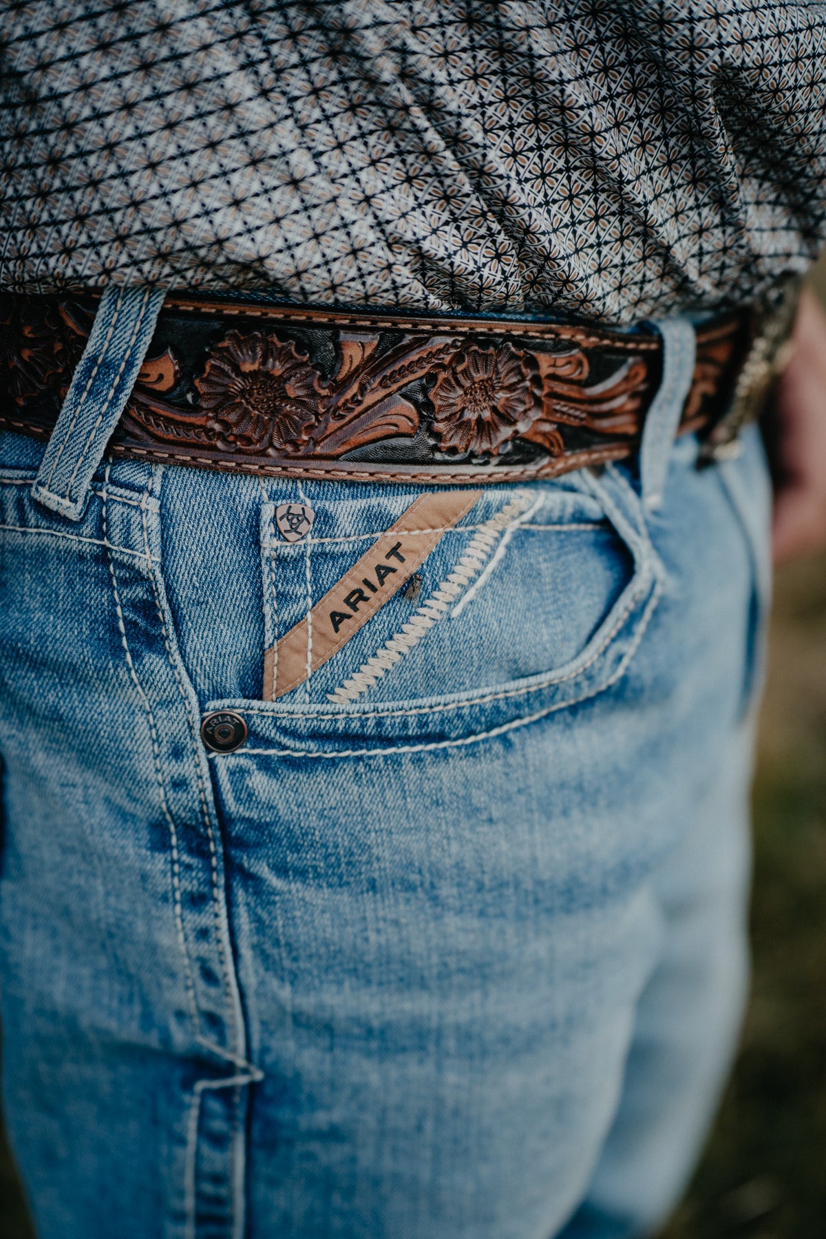 'Cameron' Men's Ariat M2 Relaxed Boot Cut Light Wash Jean (Sizes 29-40)