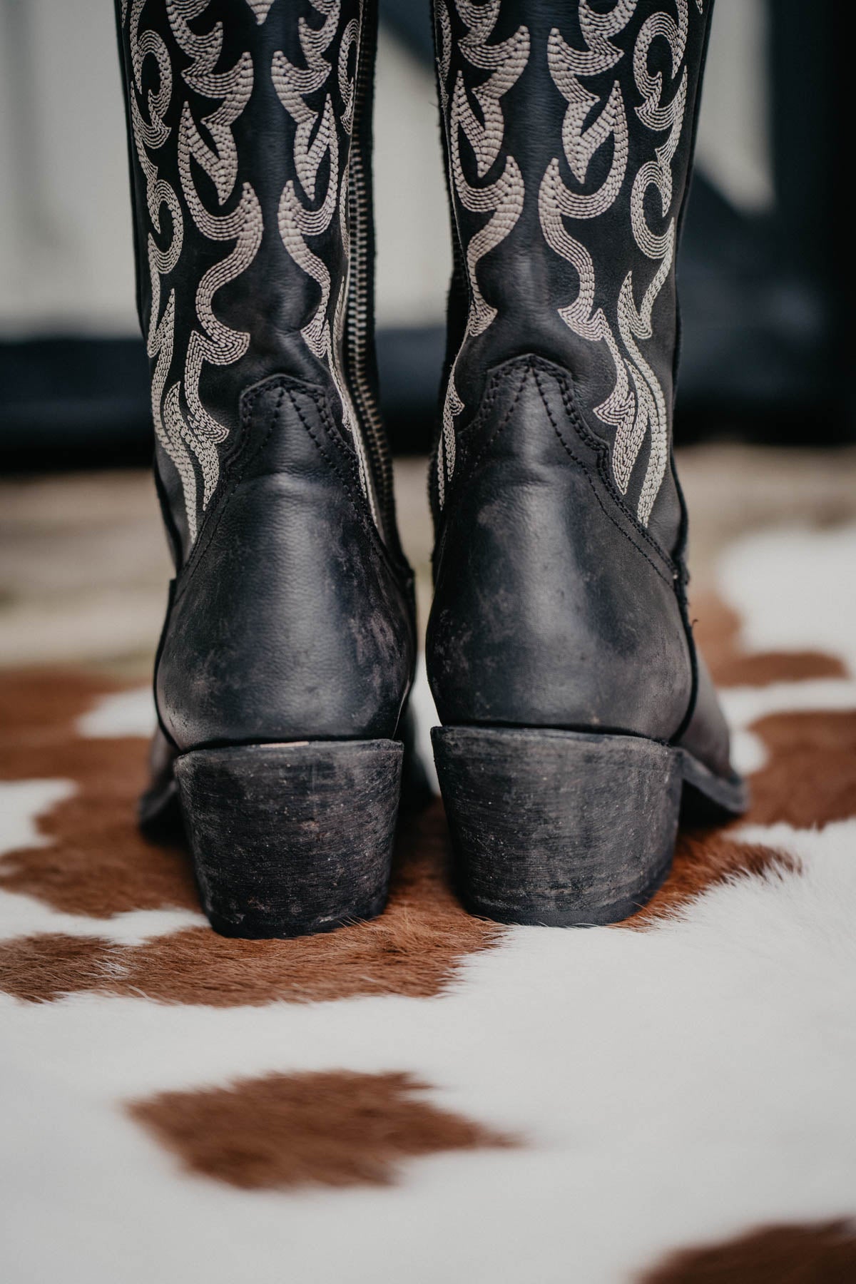 "Allie" Tall  BLACK Leather Boots by Liberty Black {B & C Calf Widths}