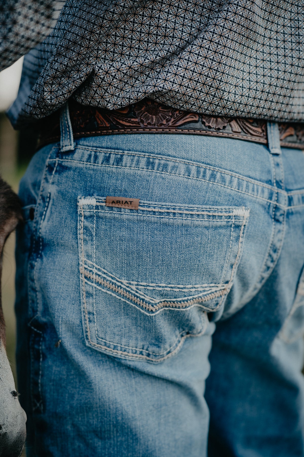 'Cameron' Men's Ariat M2 Relaxed Boot Cut Light Wash Jean (Sizes 29-40)