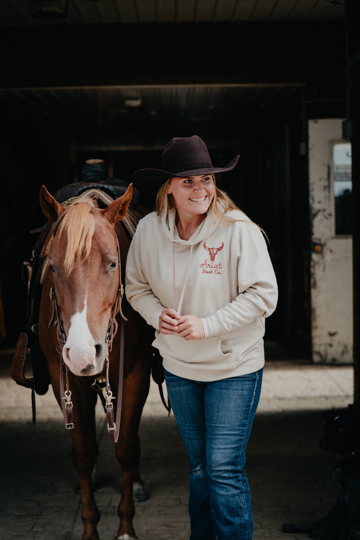 'Longhorn' Ariat Stitch Women's Hoodie (XS-XXL)