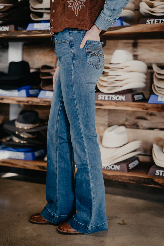 'Maren' Trouser Jean by Rock & Roll Denim (24-34/ Inseams 30-38)