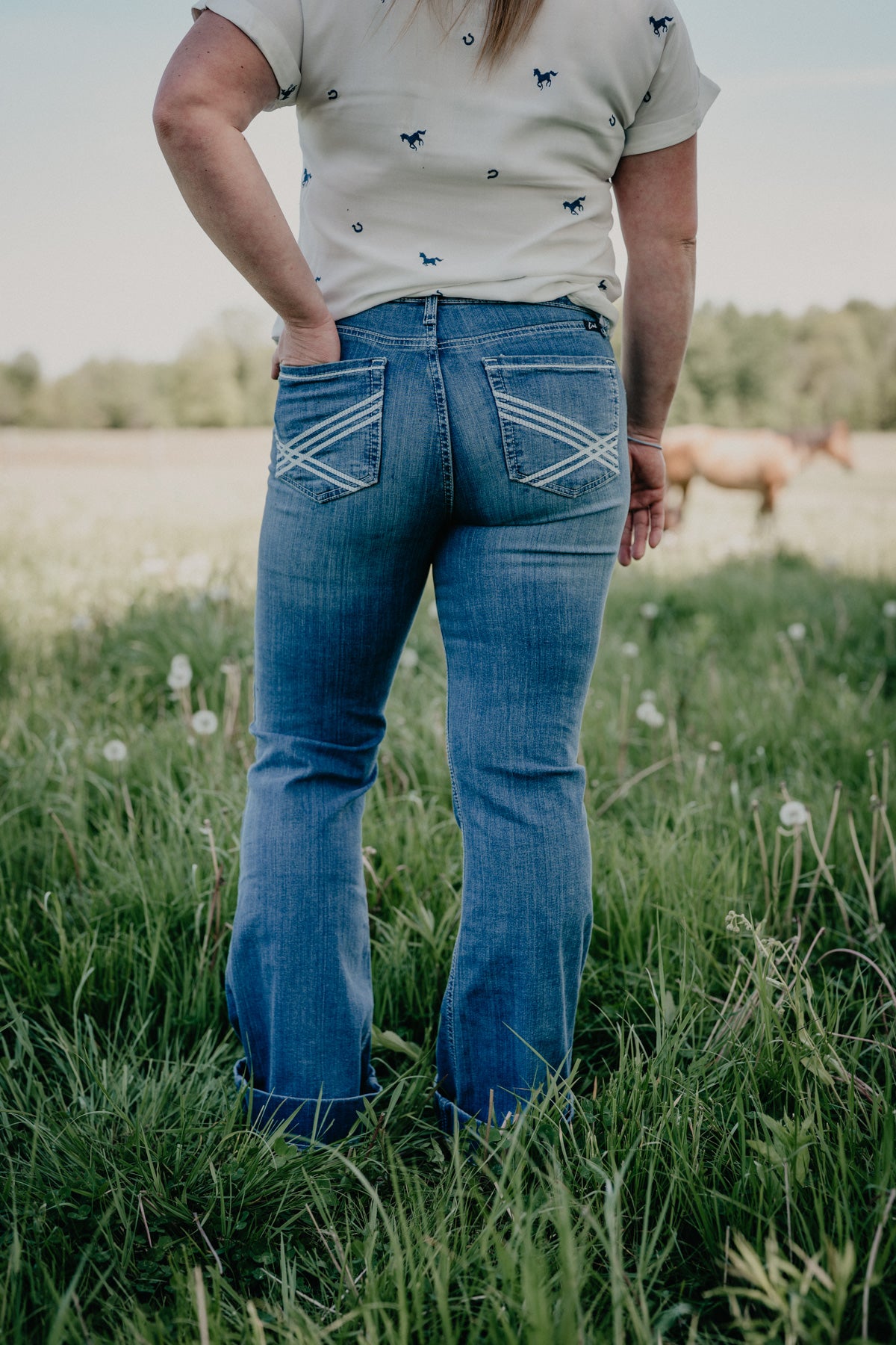 'Mila' Slim Medium Stone Wash Trouser Jean by Cruel Denim (Sizes 24-34)