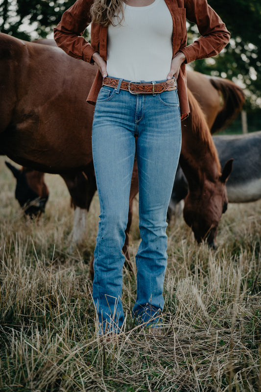 'Rowyn' High Rise {Mid Wash} Bootcut Jean by Ariat (Sizes 25-34)