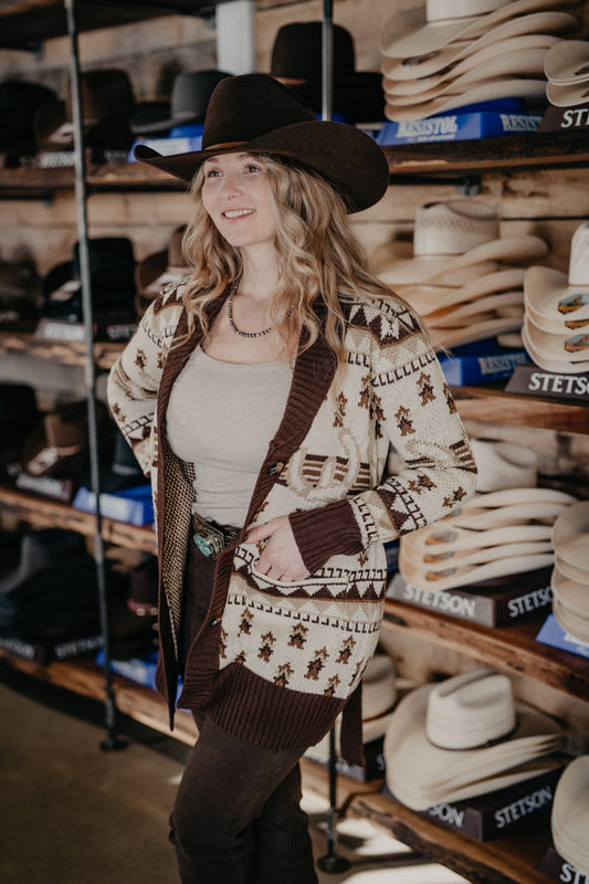 'Aurora' Horseshoe Cardigan by Panhandle Slim (S-XL)