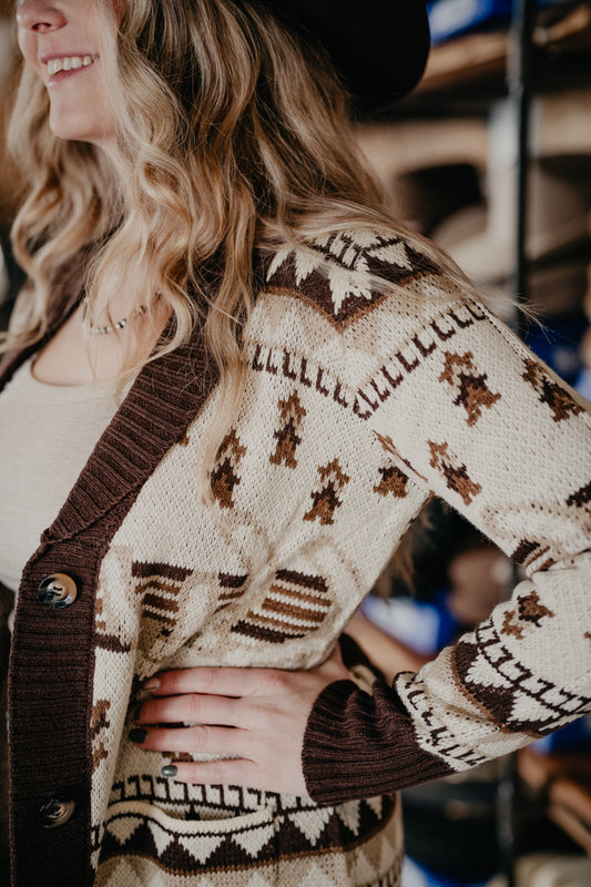 'Aurora' Horseshoe Cardigan by Panhandle Slim (S-XL)