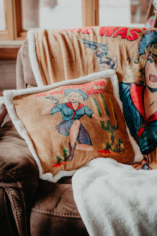 Sherpa Throw Pillow (18 X 18", Various Prints)