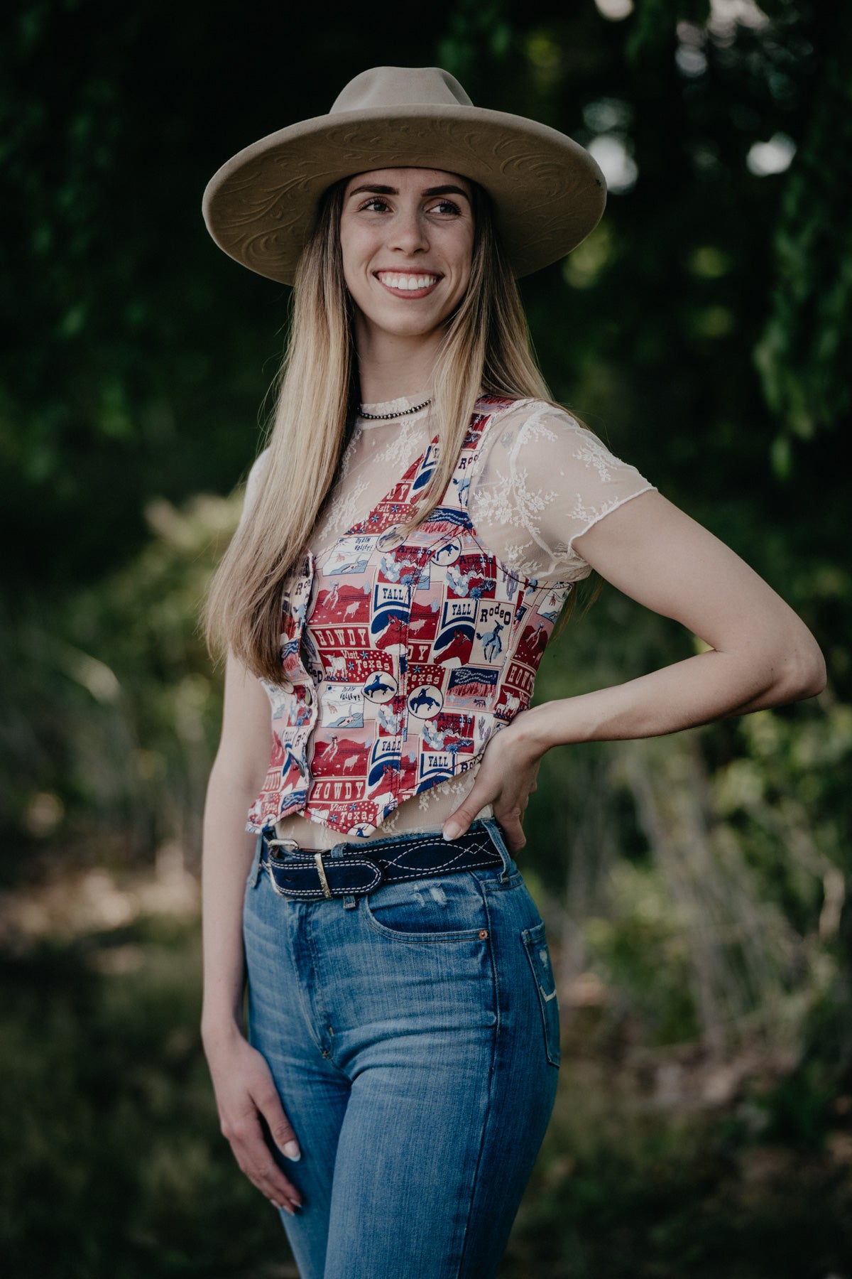 'Jessa' Americana Denim Vest (S-XL)