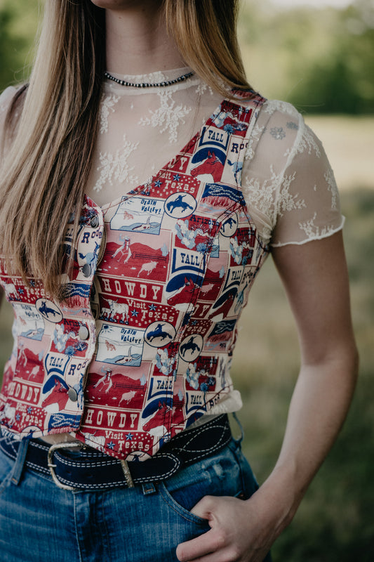 'Jessa' Americana Denim Vest (S-XL)