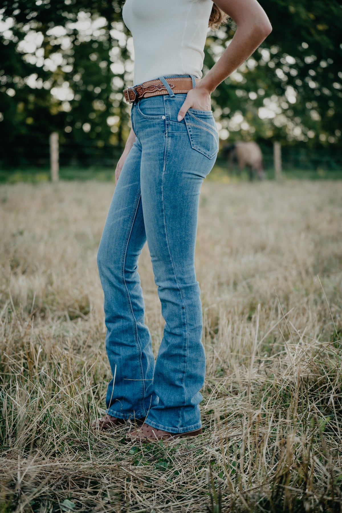 'Rowyn' High Rise {Mid Wash} Bootcut Jean by Ariat (Sizes 25-34)