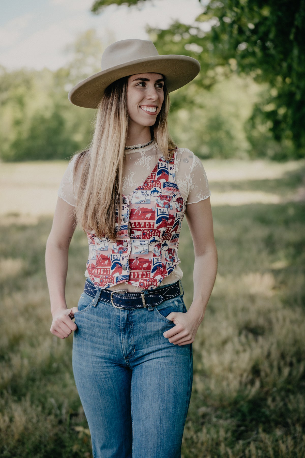 'Jessa' Americana Denim Vest (S-XL)