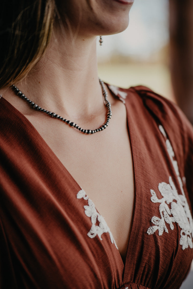 Navajo Pearl Mixed Ombre Necklace
