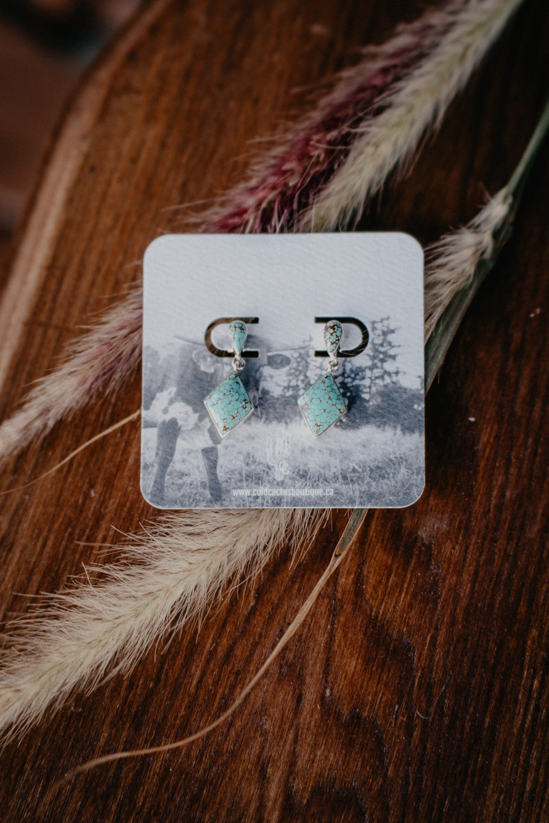 Sterling Silver and Turquoise Mini Statement Earrings