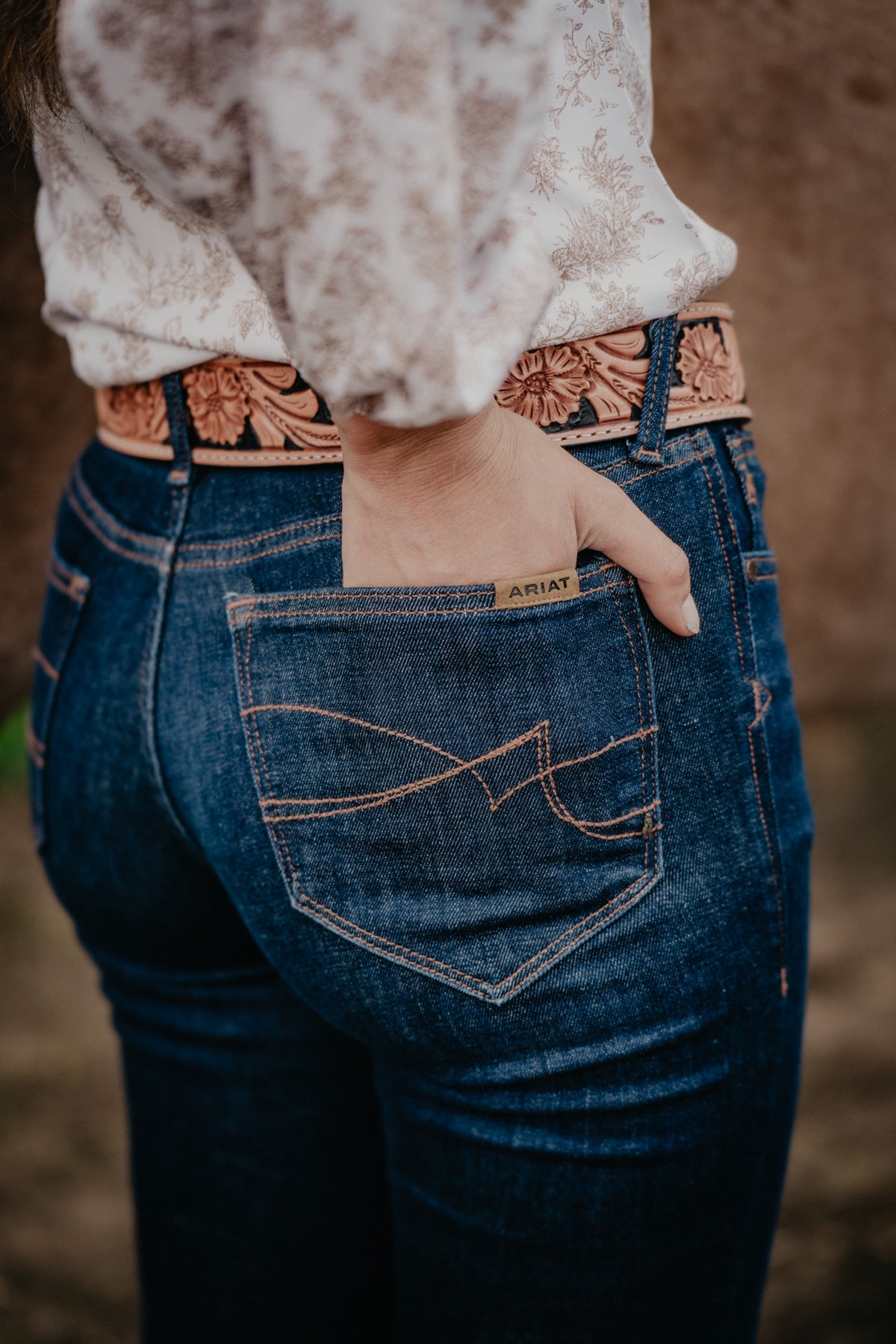 'Sadie' Dark Wash Revel Ultra-Stretch Perfect Rise Trouser by Ariat