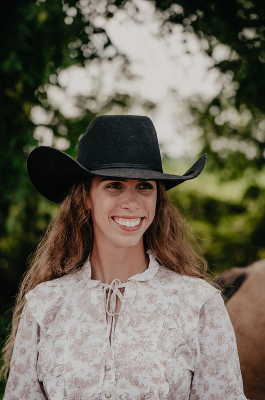 '9th Round' 3X Felt Cowboy Hat Cody Johnson X Resistol (Black)