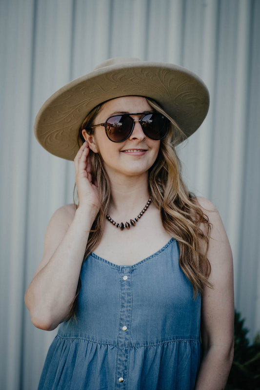 'Rockin A' American Bonfire Co. Sunglasses (Tortoise Brown)