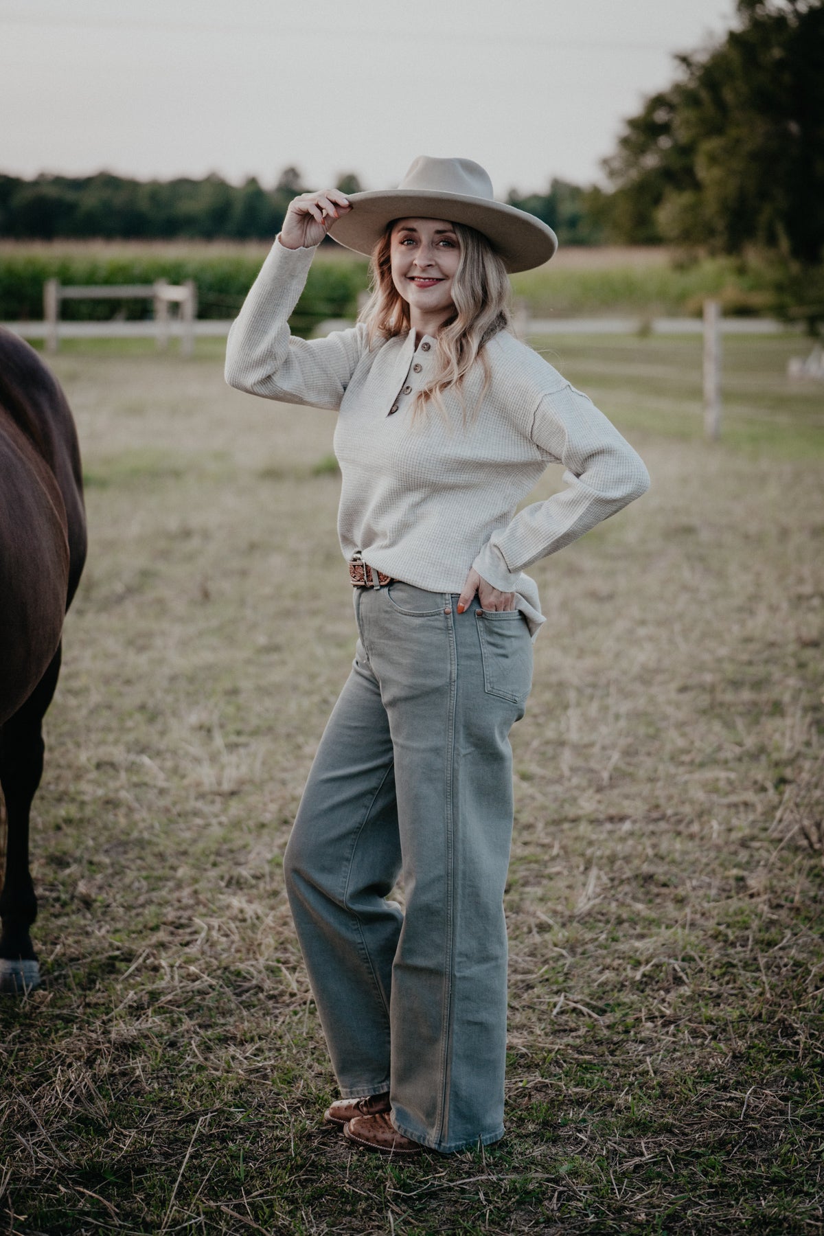 'Shadow' High Rise Wide Leg by Wrangler (24-33)