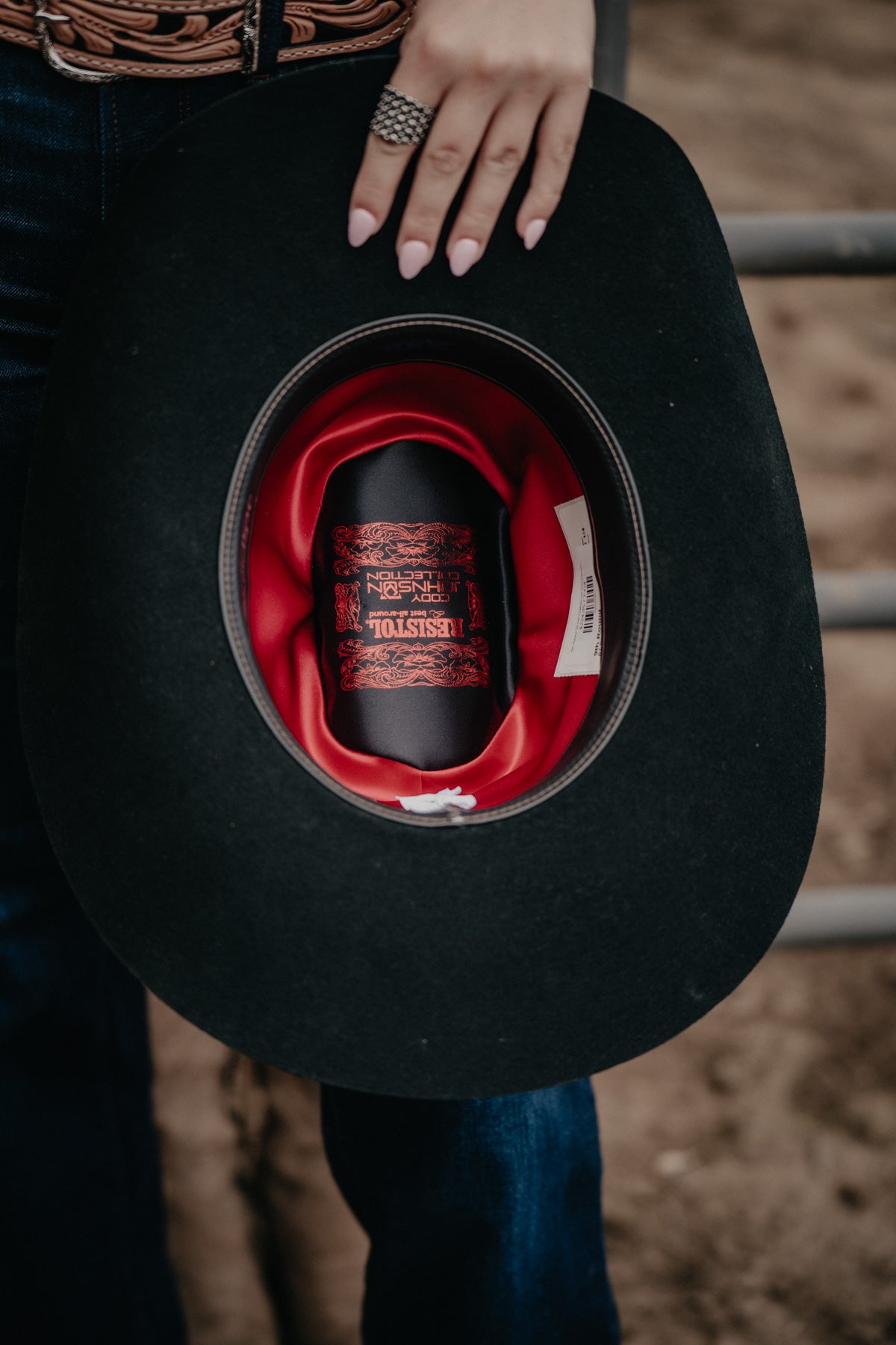 '9th Round' 3X Felt Cowboy Hat Cody Johnson X Resistol (Black)